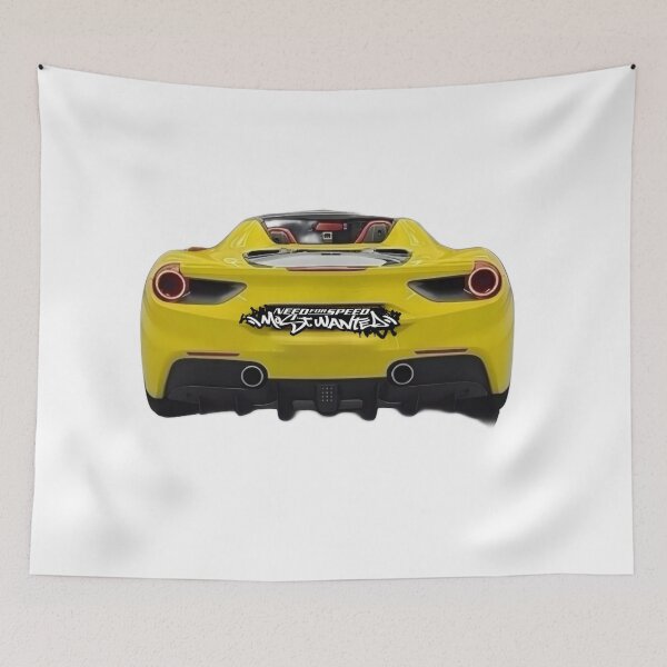 Item preview, Yellow sports car graffiti decal – Need for Speed Most Wanted designed and sold by Artuer69.