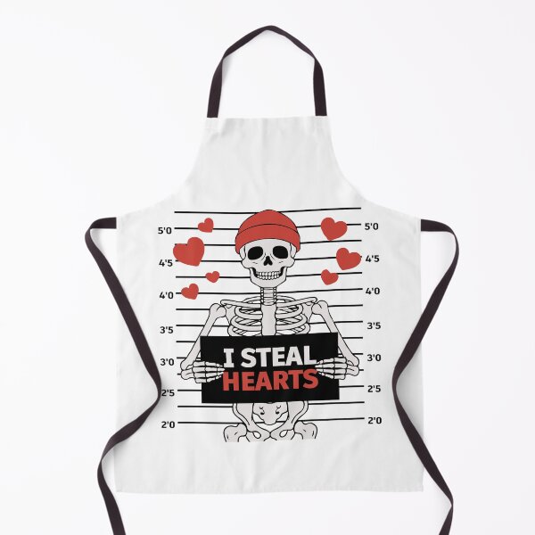 Item preview, I Steal Hearts Skeleton – Funny Cute Skull Valentine’s Day Love Design designed and sold by BrainBubbleArt.