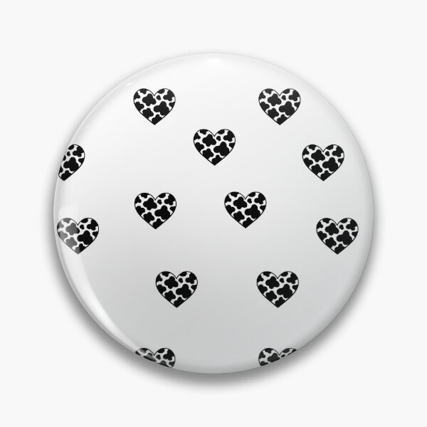 Item preview, Cow print heart black set pack designed and sold by GrassFedVegan.