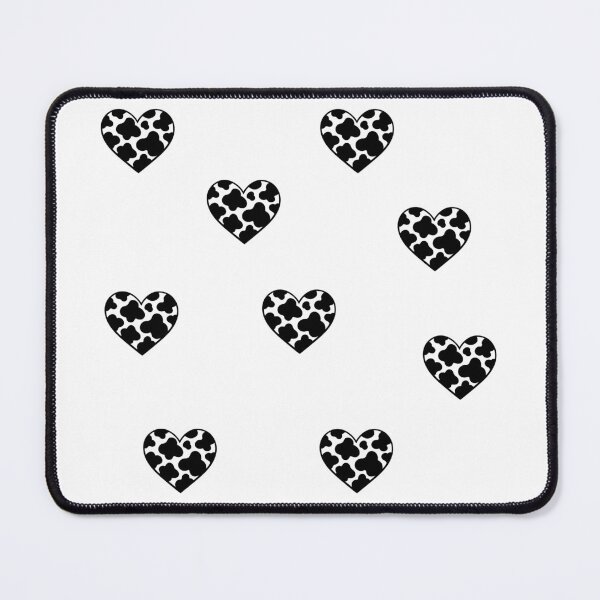 Item preview, Cow print heart black set pack designed and sold by GrassFedVegan.