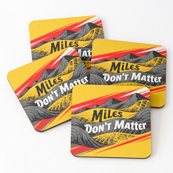 Item preview, Miles Don’t Matter – Wave Typography Design designed and sold by FreeFromDefault.
