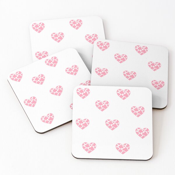 Item preview, Cow print heart pink set pack designed and sold by GrassFedVegan.