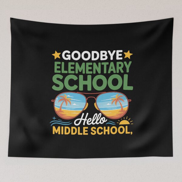 Item preview, Goodbye Elementary Graduation To Middle School Hello Summer designed and sold by tiemacopaxer.