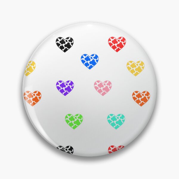 Item preview, Cow print heart colors set pack designed and sold by GrassFedVegan.
