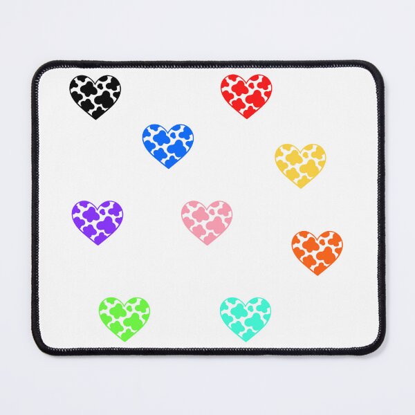 Item preview, Cow print heart colors set pack designed and sold by GrassFedVegan.