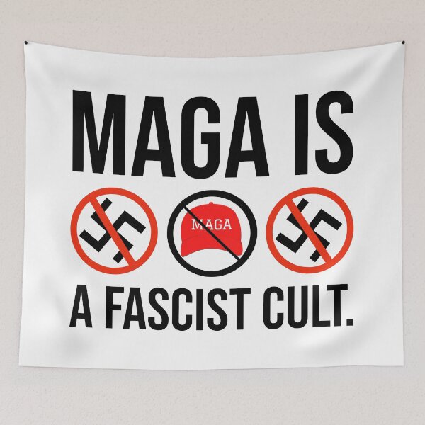Item preview, MAGA is a fascist cult.  designed and sold by Rachel the Artist .