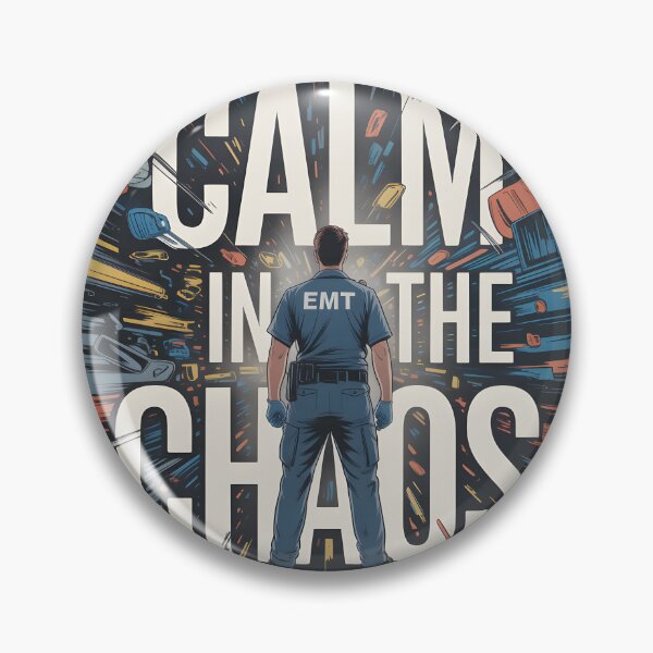 Item preview, Calm in the Chaos – Emergency Medical Tech Art designed and sold by FreeFromDefault.