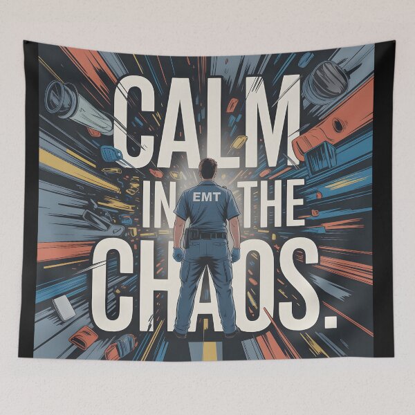 Item preview, Calm in the Chaos – Emergency Medical Tech Art designed and sold by FreeFromDefault.