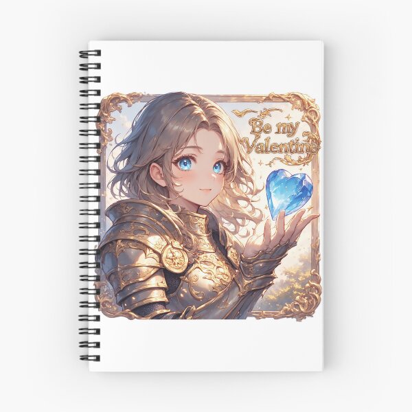 Item preview, Anime Knight Girl Holding Crystal Heart designed and sold by newvisionart191.