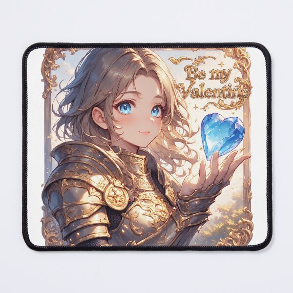 Item preview, Anime Knight Girl Holding Crystal Heart designed and sold by newvisionart191.
