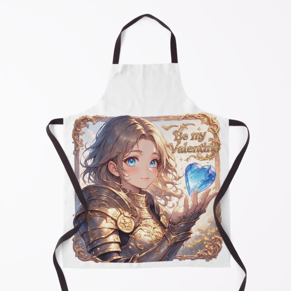 Item preview, Anime Knight Girl Holding Crystal Heart designed and sold by newvisionart191.