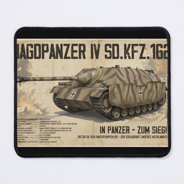 Item preview, Jagdpanzer IV WWII German Tank Destroyer Vintage Museum Art Illustration designed and sold by Jeeklsdotcom.
