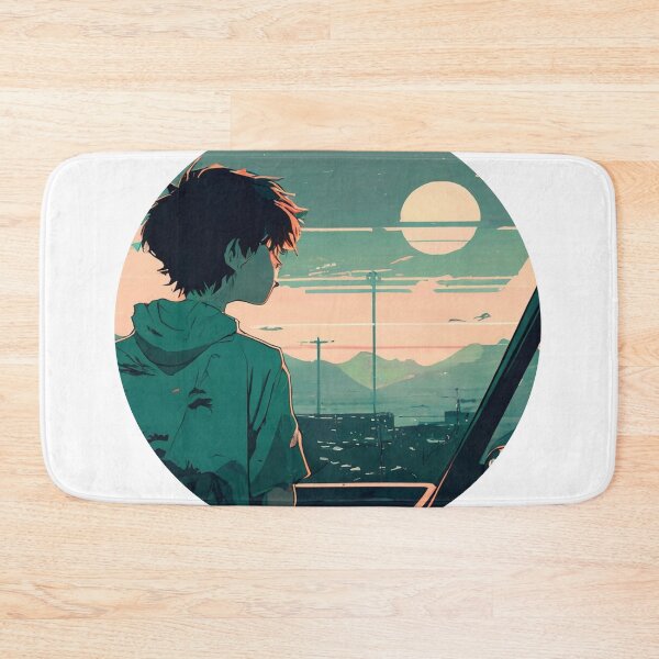 Item preview, Anime boy watching the sunset designed and sold by JuaneStore.