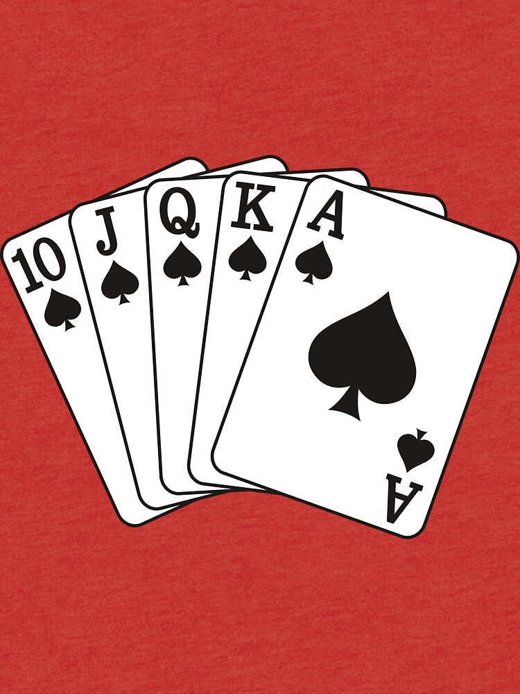 "Royal Flush Cards" Tshirt by Reethes Redbubble