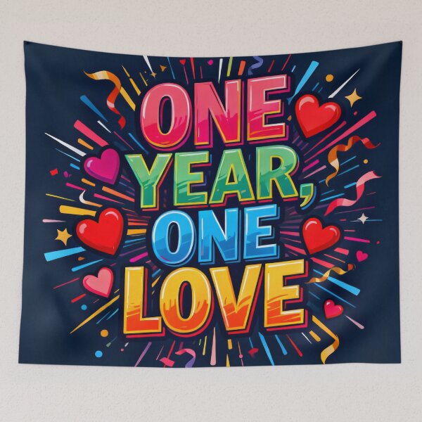 Item preview, One Year One Love Design designed and sold by FreeFromDefault.