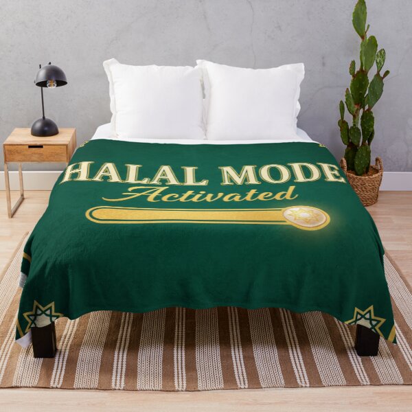 Item preview, Halal Mode Activated - Emerald & Gold Islamic Art designed and sold by AkilaCreations .
