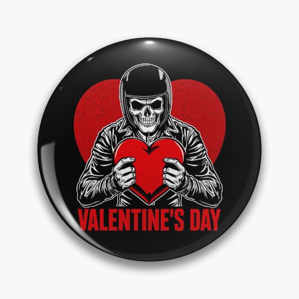 Item preview, Skeleton Biker Valentine’s Day – Motorcycle Love with a Dark Twist designed and sold by TwoWheels-shop.