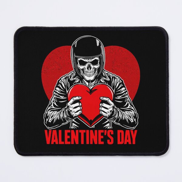 Item preview, Skeleton Biker Valentine’s Day – Motorcycle Love with a Dark Twist designed and sold by TwoWheels-shop.