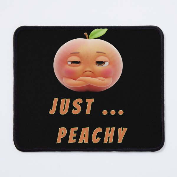 Item preview, Sarcastic Peach Character – Just Peachy Pun – Funny 3D Fruit with Attitude designed and sold by Anyshca.