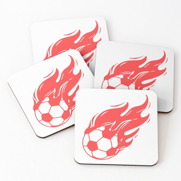 Item preview, Soccer Ball on Fire Red Soccer ball and flames designed and sold by micarto.