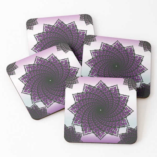 Item preview, Sacred Mandala Spiral – Mystic Purple Spiritual Design designed and sold by OIL Pattern Design .