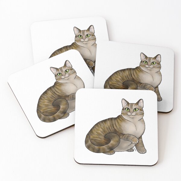 Item preview, Cat - Domestic Shorthair - Brown Tabby designed and sold by Jennifer Stolzer.