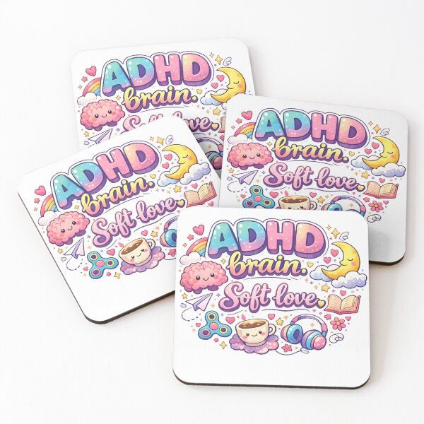 Item preview, ADHD Brain Soft Love Kawaii Pastel Aesthetic designed and sold by MukuMint.