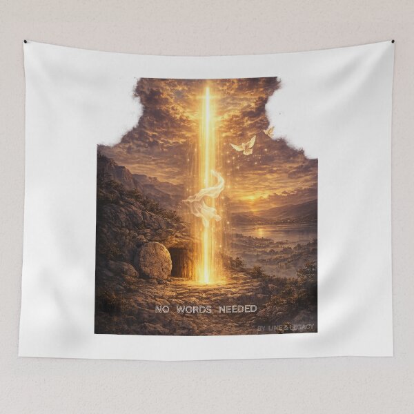 Item preview, He Is Risen – Easter Resurrection Art “No Words Needed” Faith Design designed and sold by lineandlegacy.