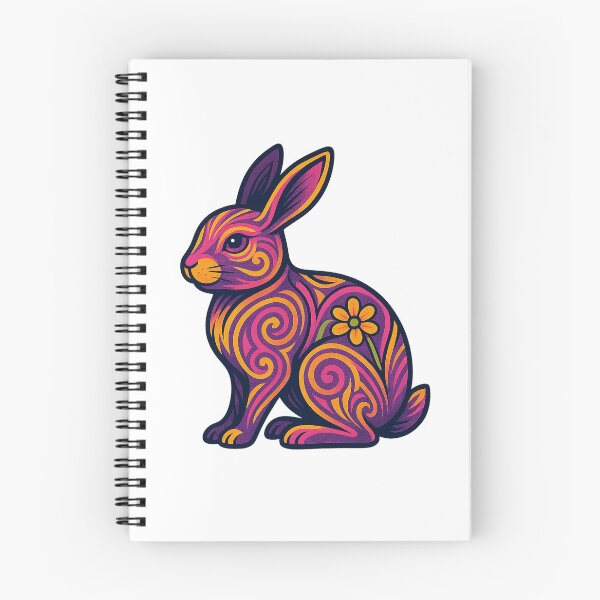 Item preview, Psychedelic Swirl Bunny designed and sold by chromatalove.