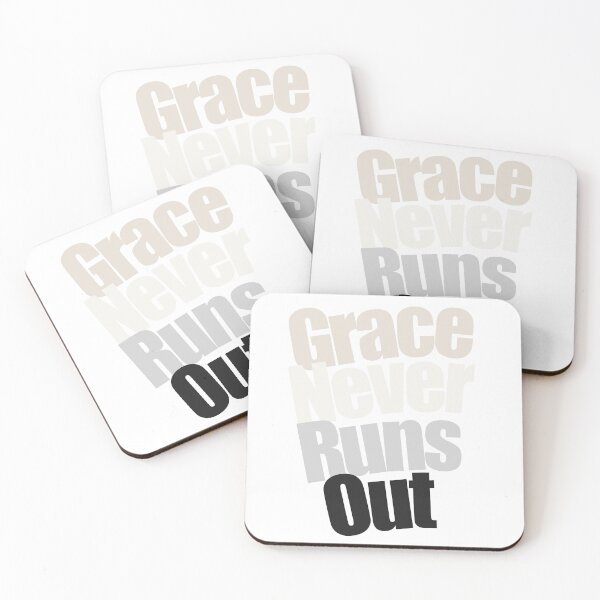 Item preview, Grace Christian Bold Quote - Grace never runs out designed and sold by heavenunit.