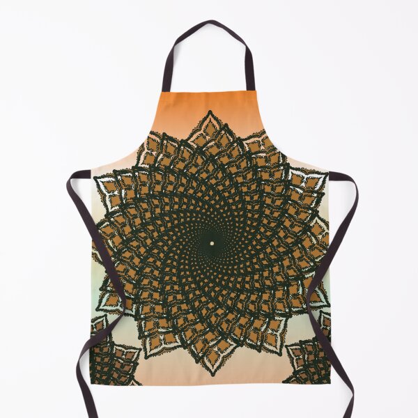Item preview, Sacred Mandala Spiral – Earthy Brown Grounded Design designed and sold by OIL Pattern Design .