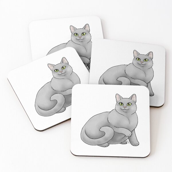 Item preview, Cat - Domestic Shorthair - Gray designed and sold by Jennifer Stolzer.