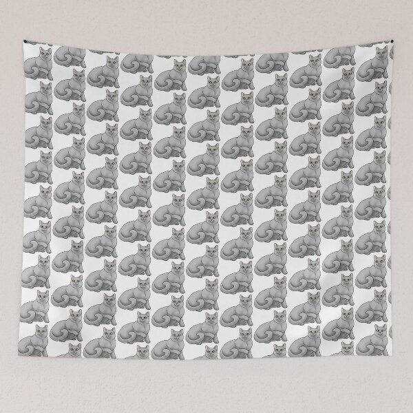 Item preview, Cat - Domestic Shorthair - Gray designed and sold by Jennifer Stolzer.