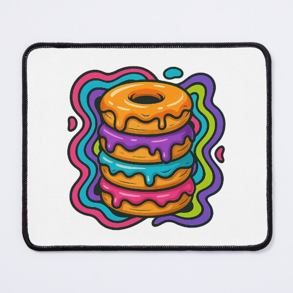 Item preview, Stacked Neon Donuts Drip designed and sold by chromatalove.