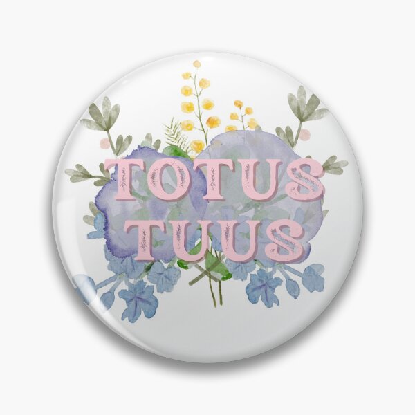 Item preview, Totus Tuus Catholic Marian Watercolor Floral Design designed and sold by Stella Maris Designs.