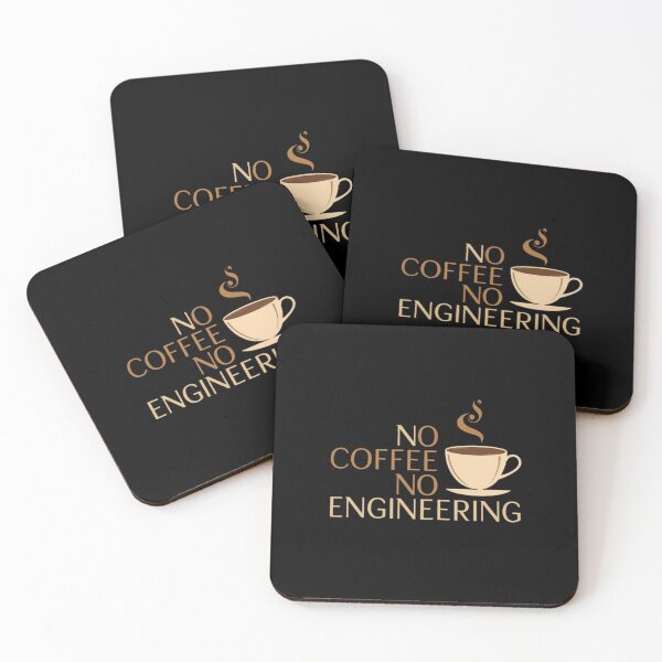 Item preview, No coffee No engineering- coffee loverful design- Caffeine engineers  designed and sold by Happyhoo1.
