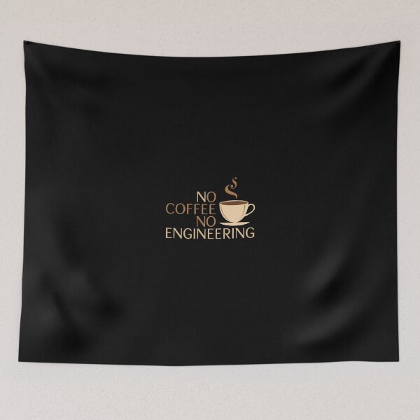 Item preview, No coffee No engineering- coffee loverful design- Caffeine engineers  designed and sold by Happyhoo1.