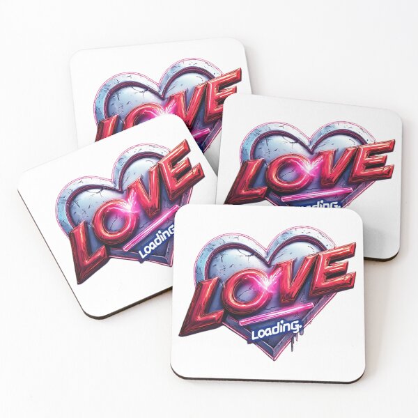 Item preview,  Retro Futuristic Love Loading Heart Sign designed and sold by newvisionart191.