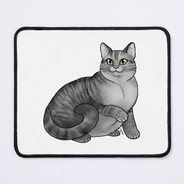 Item preview, Cat - Domestic Shorthair - Silver Tabby designed and sold by Jennifer Stolzer.