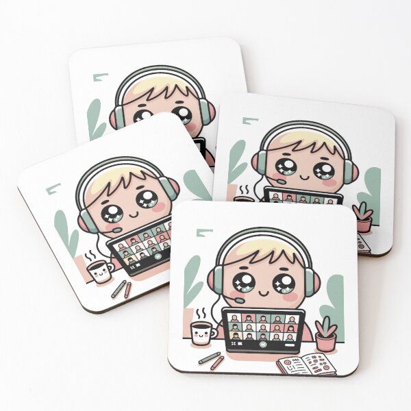 Item preview, Kawaii Office Worker in Endless Meetings designed and sold by McVrax.