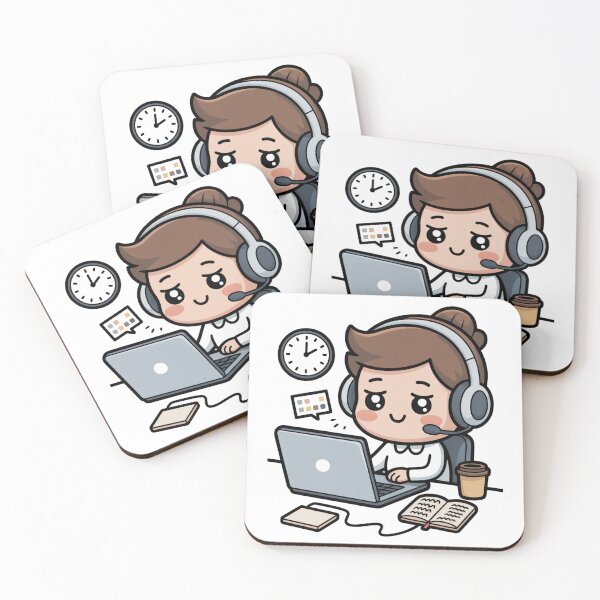 Item preview,  Kawaii Office Worker in Endless Meetings designed and sold by McVrax.