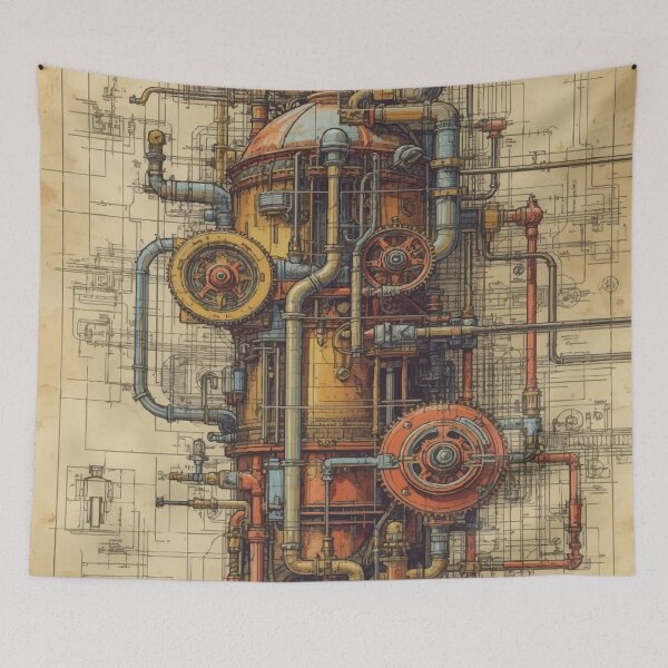 Item preview, Machine Blueprints C designed and sold by AbstractAnom.