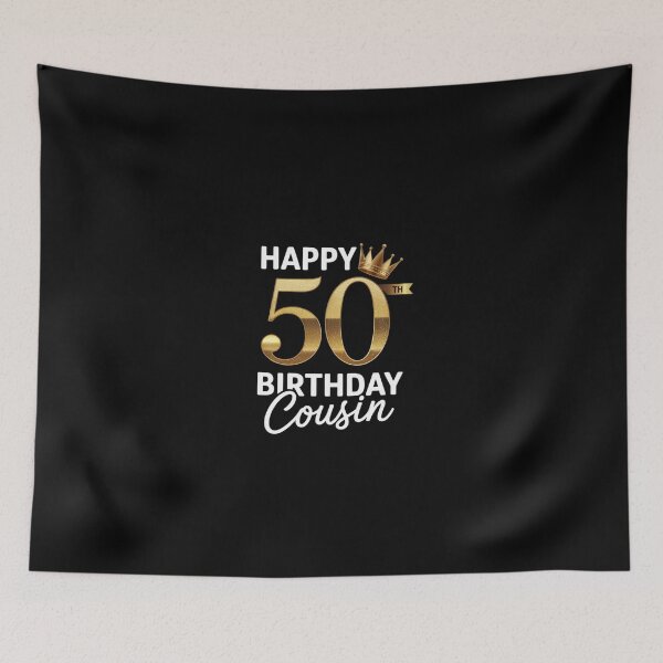 Item preview, Happy 50th Birthday Cousin designed and sold by SyntaxClaw.