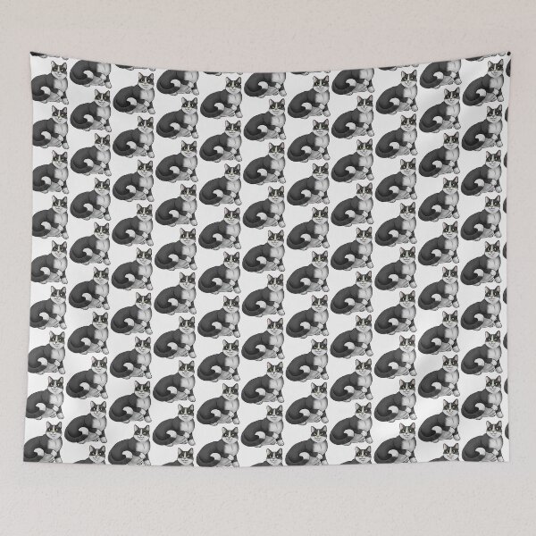 Item preview, Cat - Domestic Shorthair - Tuxedo designed and sold by Jennifer Stolzer.