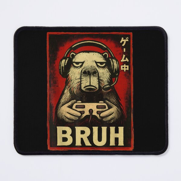 Item preview, Funny Capybara Gamer Bruh Graphic Tee Men Boys Teens Gaming Art for Men Women Kids , Capybara Gift Lover designed and sold by DZIRI NAJAT.