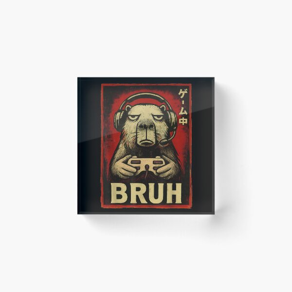 Item preview, Funny Capybara Gamer Bruh Graphic Tee Men Boys Teens Gaming Art for Men Women Kids , Capybara Gift Lover  designed and sold by DZIRI NAJAT.