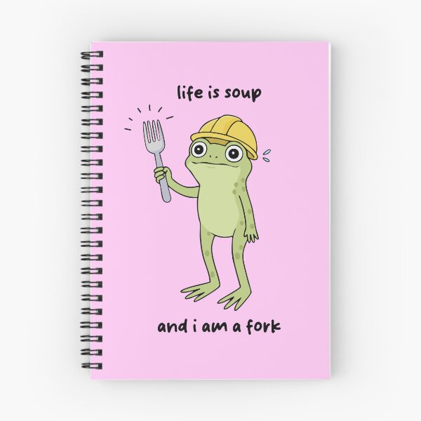 Item preview, Life Is Soup Frog designed and sold by MadeByMMS.