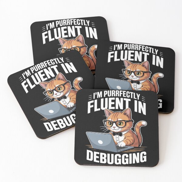 Item preview, Programmer Debugging - Software Engineer Coder Coding Cat designed and sold by MarryIsMonth.