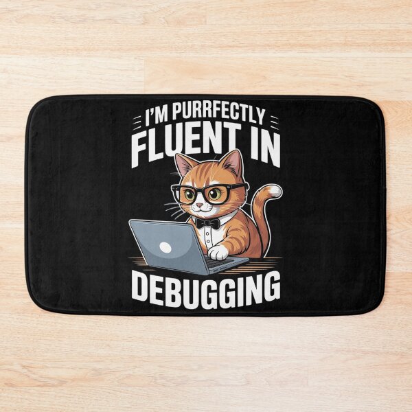 Item preview, Programmer Debugging - Software Engineer Coder Coding Cat designed and sold by MarryIsMonth.