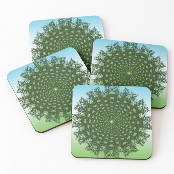 Item preview, Enchanted Forest Fractal - Verdant Nature Harmony designed and sold by OIL Pattern Design .